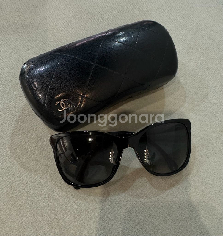 샤넬 블랙 썬글라스 선글라스 정품--0