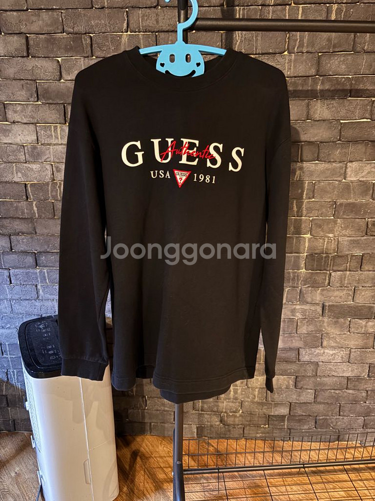 게스 남성 맨투맨 중고제품 싸게 판매(L)--0