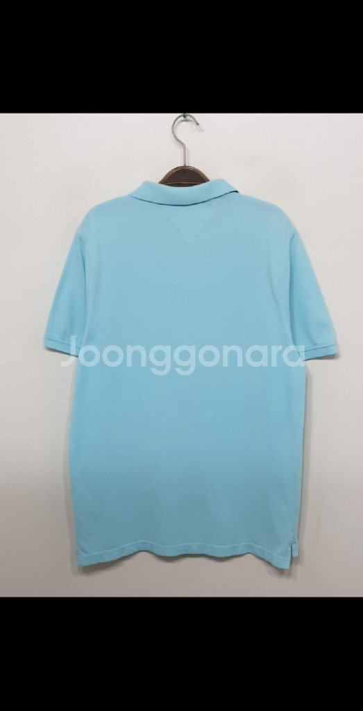(L) 타미힐피거 반팔 카라티 소다색 PK 티셔츠--5