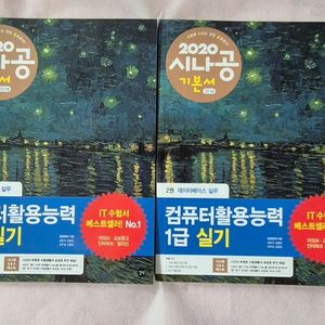 컴퓨터활용능력1급 실기 1,2 2권 세트