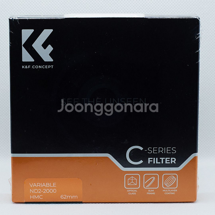 K&F 62mm 가변 ND2-2000 필터 (캡포함)--1