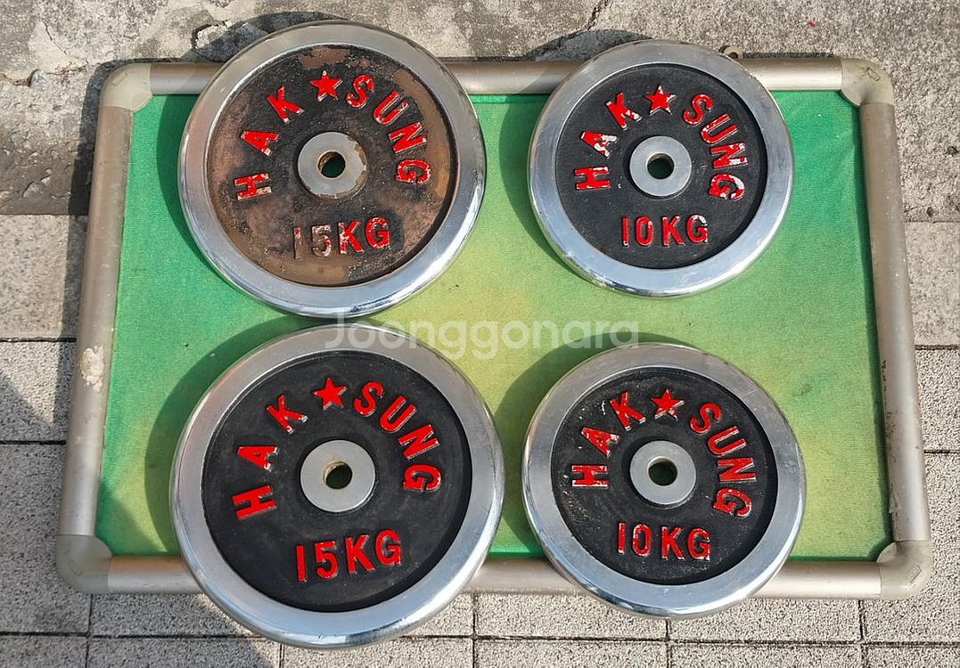 (중고)바벨 알판팝니다.(50kg)--1