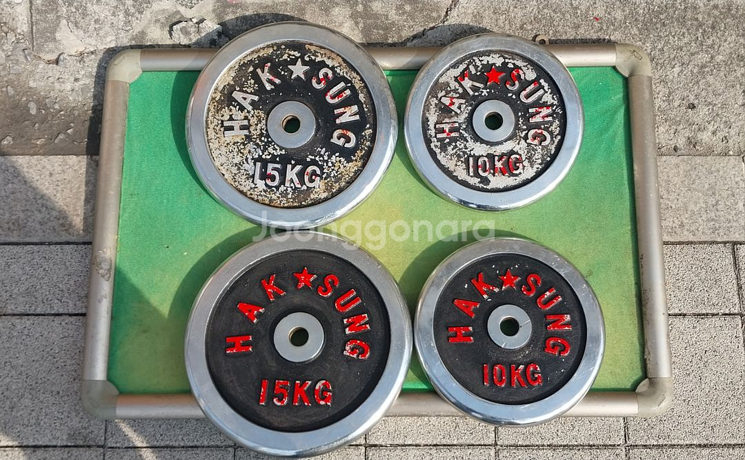 (중고)바벨 알판팝니다.(50kg)--2