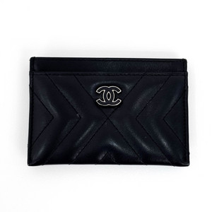 Chanel 샤넬 여성 램스킨 샤넬 카드지갑 카드홀더