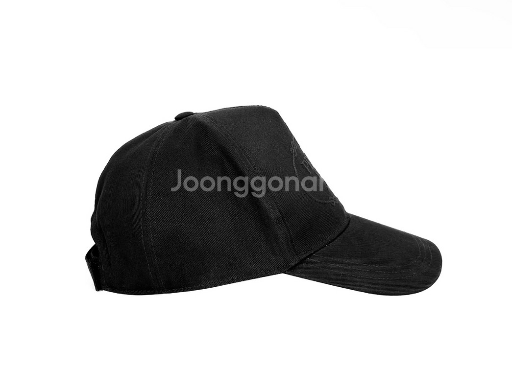 [S] 프라다 엠브로이드 자수 로고 코튼 베이스볼 볼캡--3