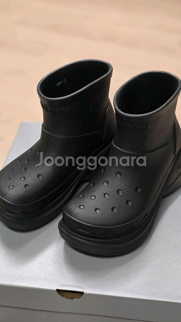 발렌시아가 레인부츠38--0