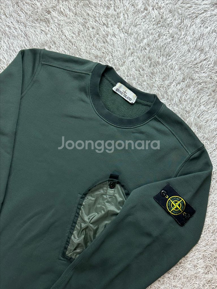 [M] 정품 스톤아일랜드 19FW 라미플록 포켓 맨투맨--0
