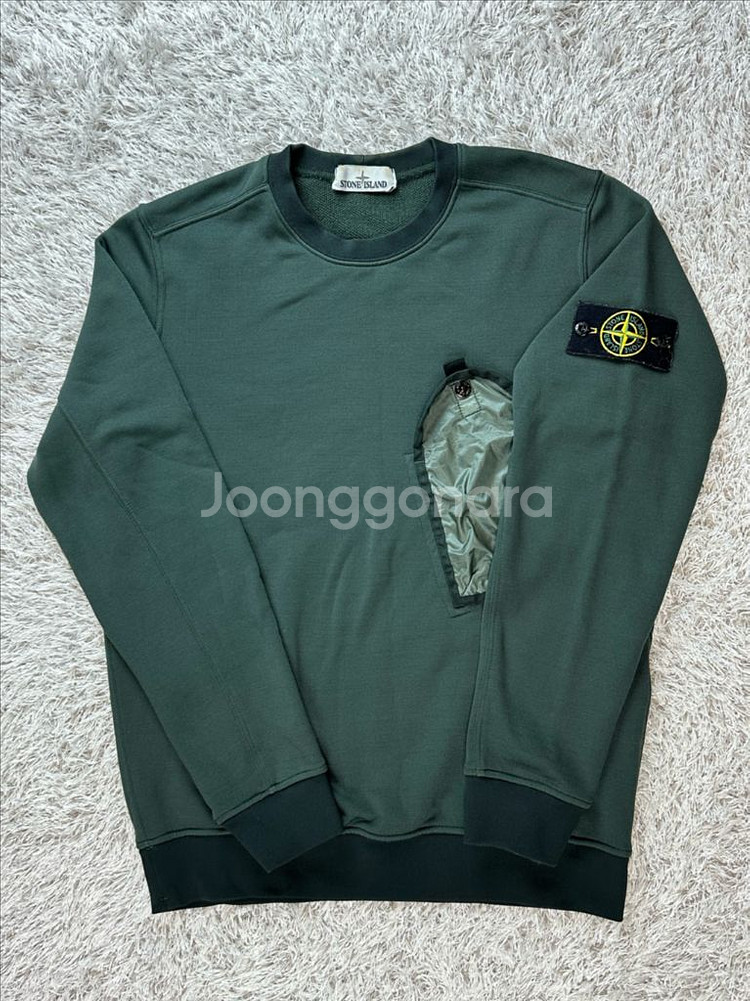 [M] 정품 스톤아일랜드 19FW 라미플록 포켓 맨투맨--2