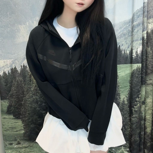 나이키 크롭 후드집업 L