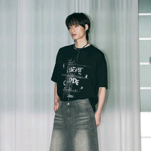 어널러코드 데님 카고 팬츠 반바지