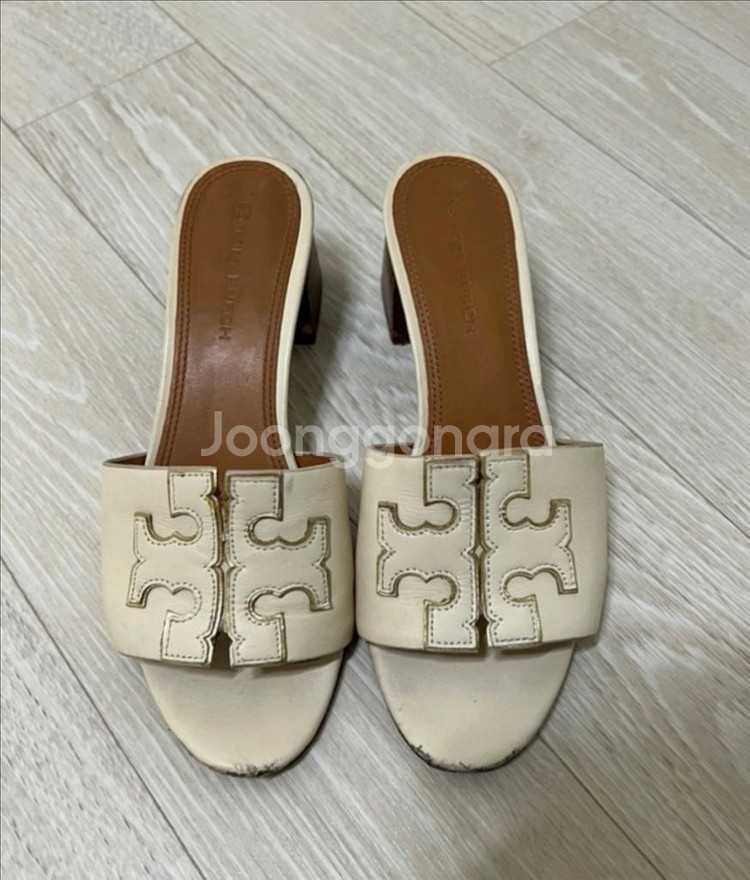 정품 토리버치 물 샌들 굽샌들 240(235가능)--0