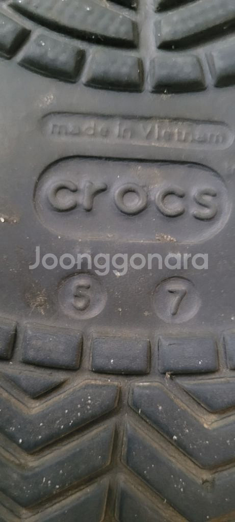 크록스 슬리퍼 우먼 7사이즈--4
