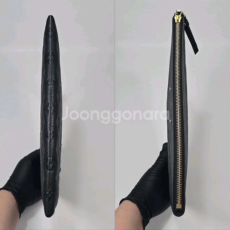 루이비통 데일리 파우치 모노그램 앙프렝뜨 레더 클러치백--3