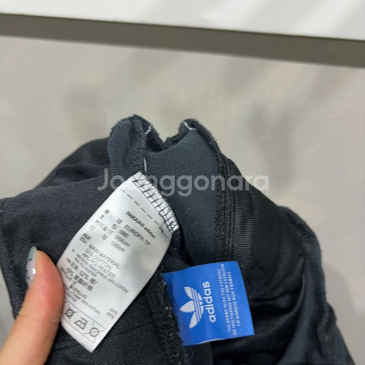 (26~28인치) 아디다스 여성 검흰 유로파트레이닝팬츠--2