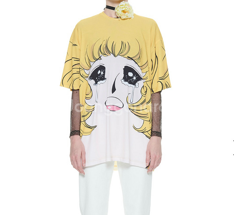 푸시버튼 우는소녀 베이직 티셔츠(무배)--0