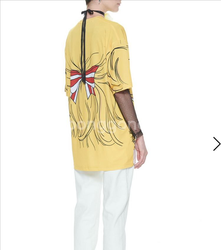 푸시버튼 우는소녀 베이직 티셔츠(무배)--1