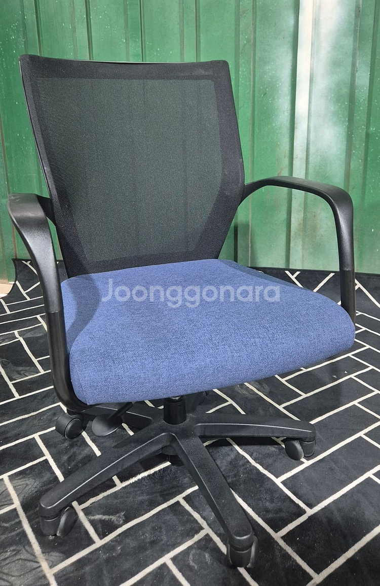 중고시디즈의자503F블루천중고의자--0