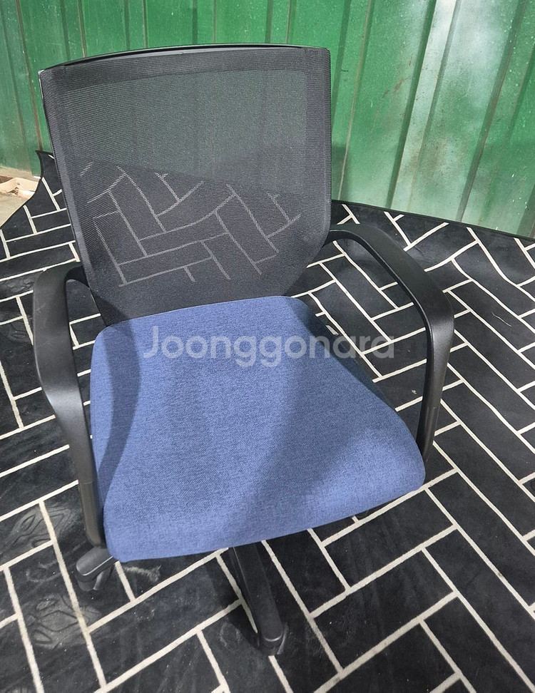 중고시디즈의자503F블루천중고의자--1