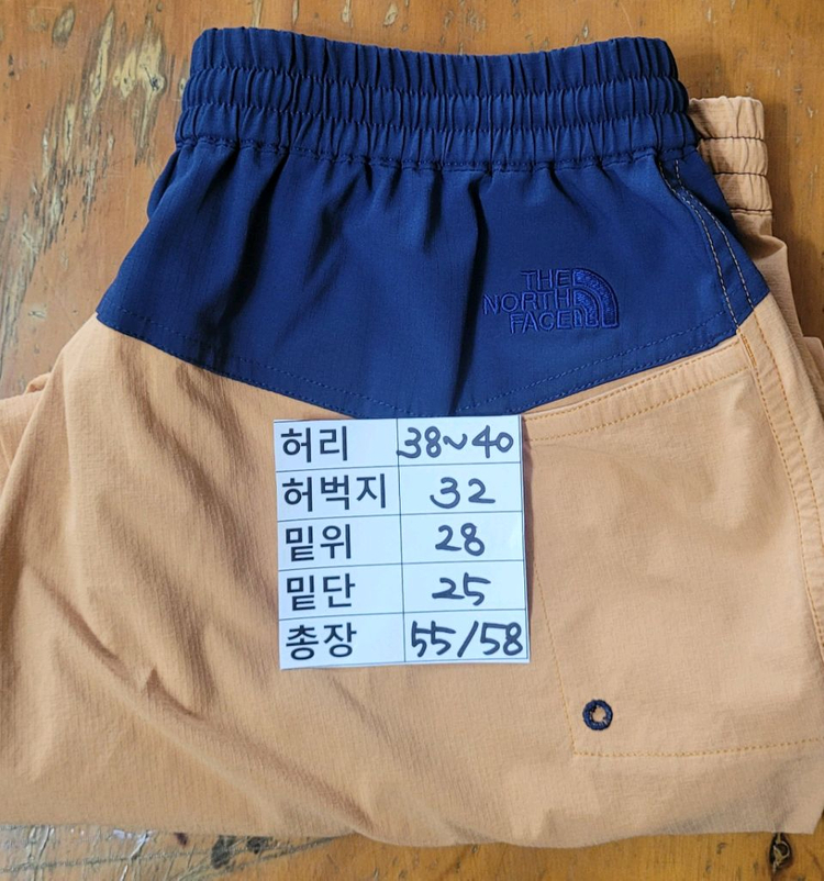 (남성32-33인치) 노스페이스 반바지(여름용) 이미지