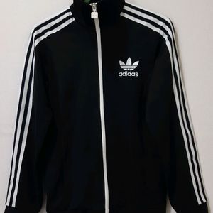 아디다스 블랙 검흰 유로파 트랙탑 져지집업 85/XS