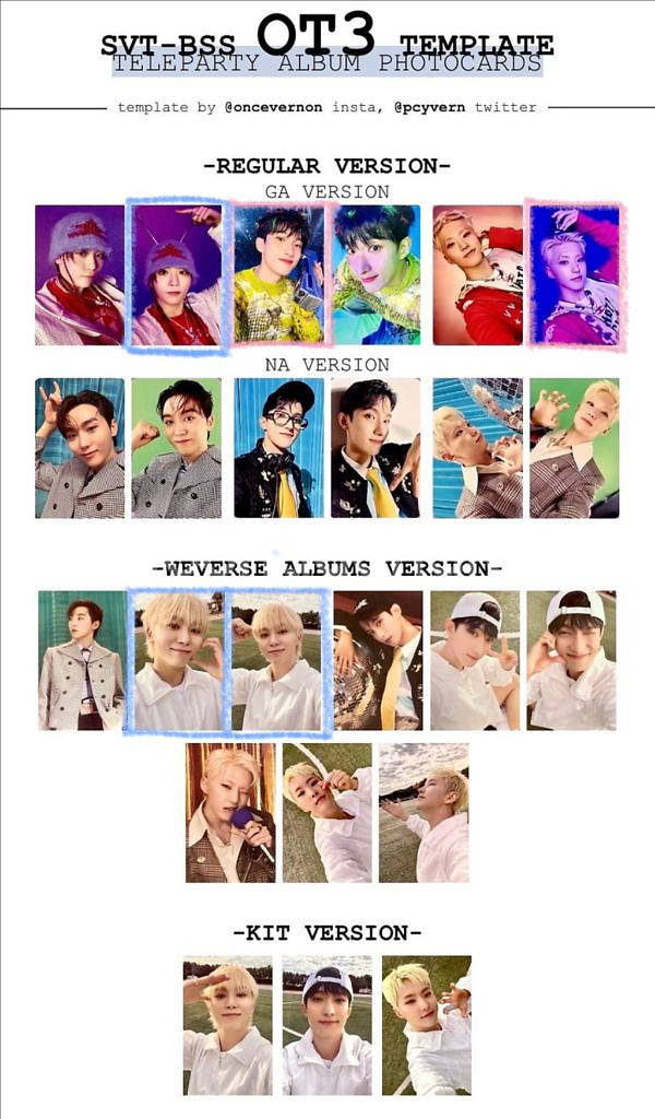 세븐틴 미니10집~정규5집(캐럿반, 럭드, 부석순, 호--4