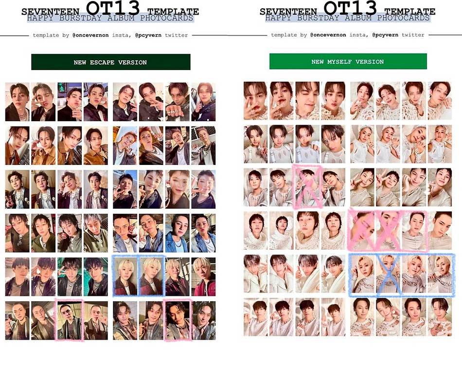 세븐틴 미니10집~정규5집(캐럿반, 럭드, 부석순, 호--6