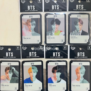 BTS 2019년 티머니 교통카드 7장 세트 미개봉