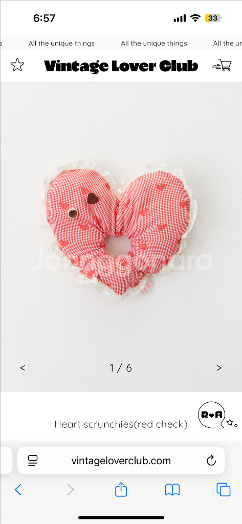 졸리레이드 Heart scrunchies--0
