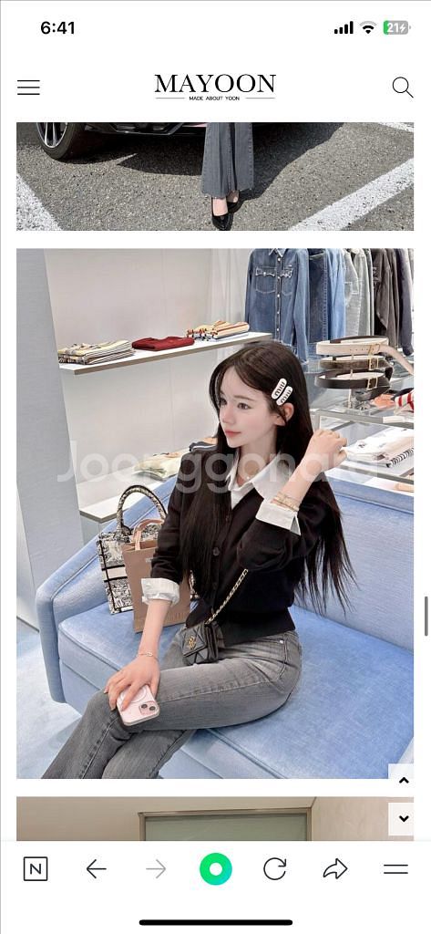 메이윤 자체제작 가디건 블랙 새상품--2