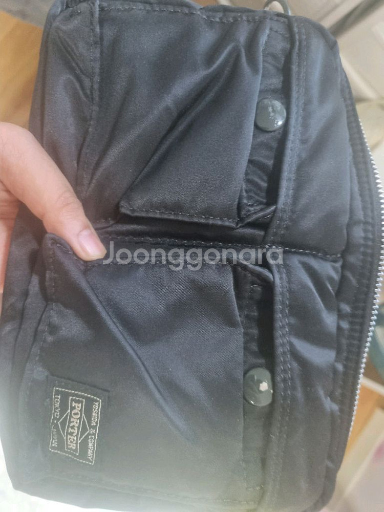 포터 탱커 숄더백 블랙--1