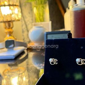 실버925 진주 샤넬이어링