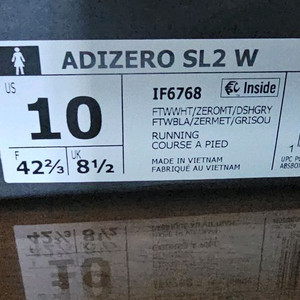 아디다스 아디제로 SL2 W 270 새상품