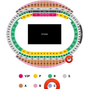 ye 칸예 예 지정구역 C구역 정면 2연석 양도