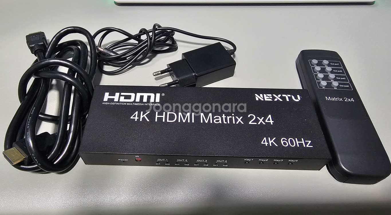NEXTU HDMI Matrix 매트릭스 2x4--1