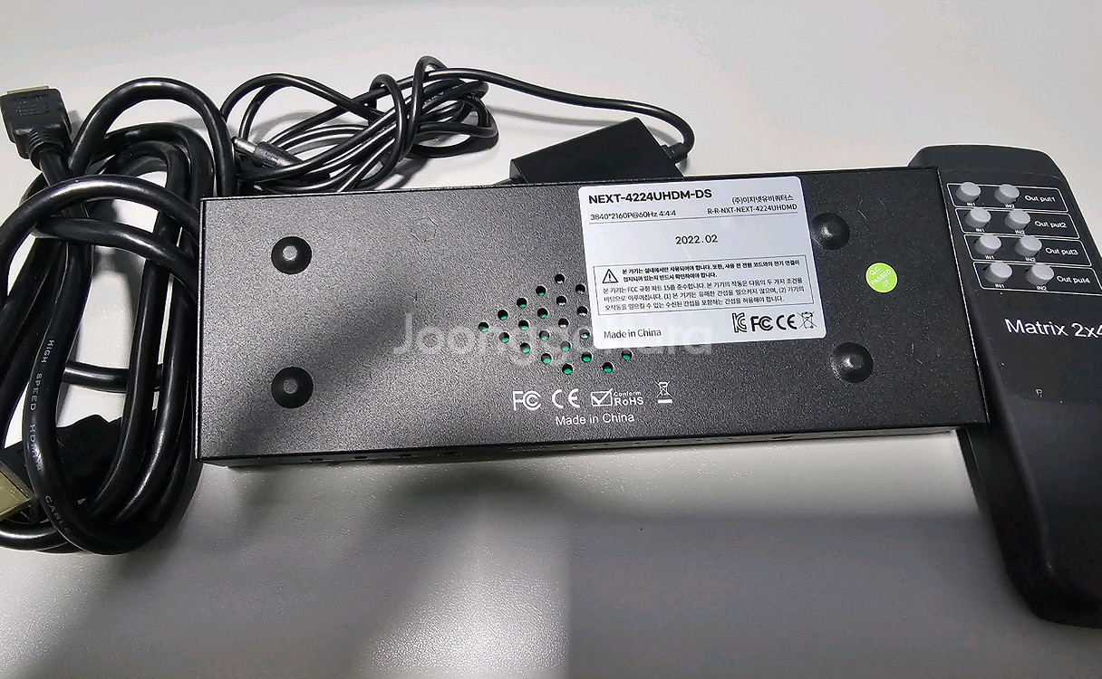 NEXTU HDMI Matrix 매트릭스 2x4--4