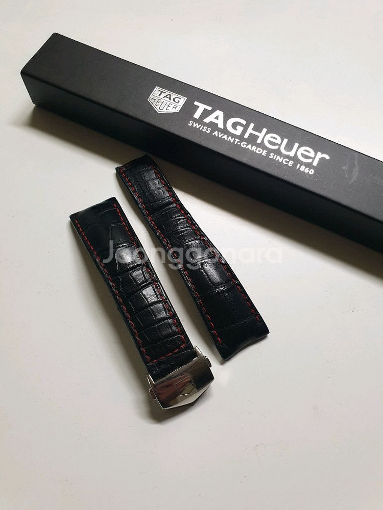 태그호이어 정품 까레라 블랙 엘리스트랩 , 디버클--0
