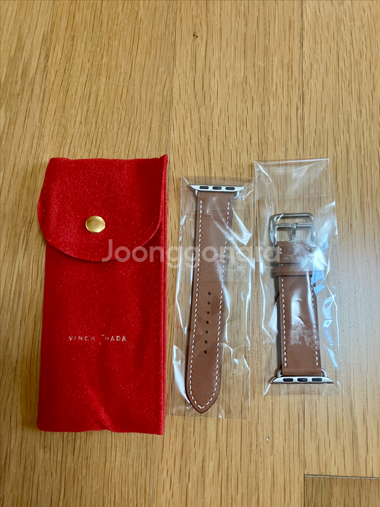 (미사용)애플워치 빈치하다 브라운 41mm 가죽 스트랩--1