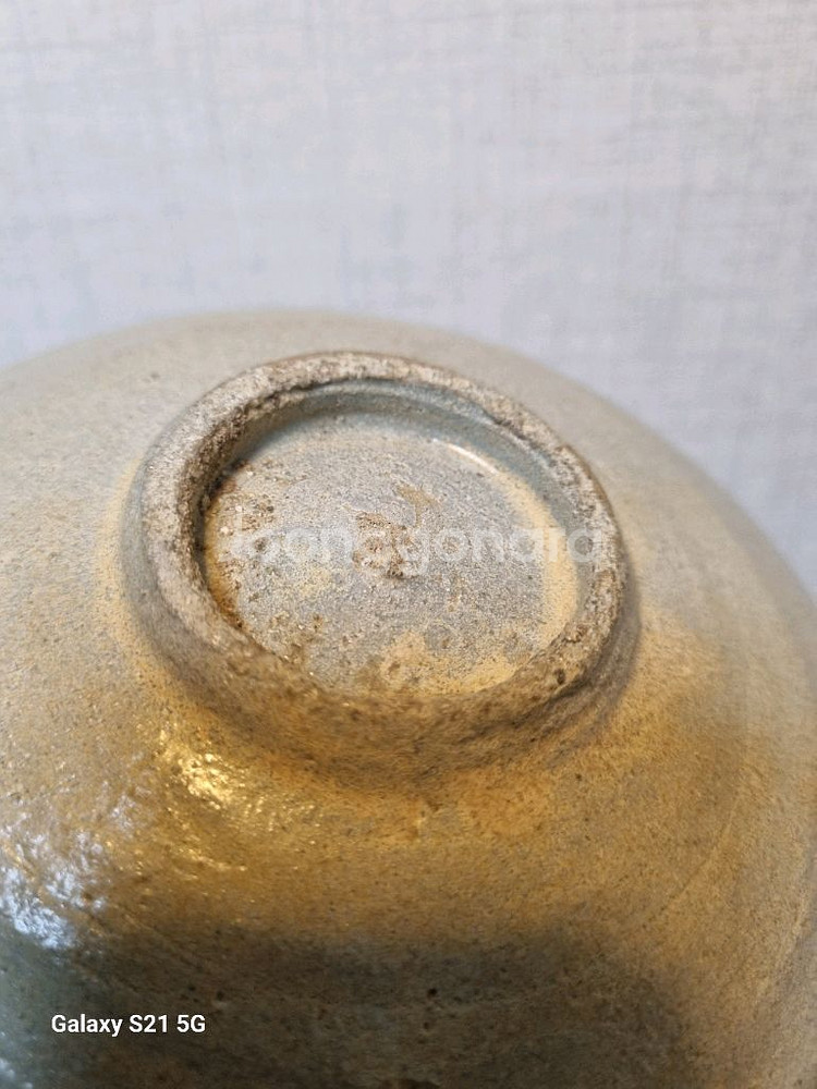 고려청자 국화문 대접 - 수리있음 (지름18cm)--7
