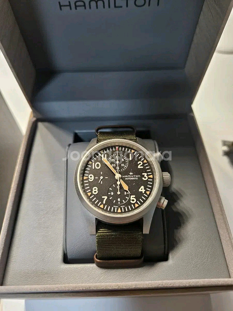 해밀턴 카키필드 크로노 44mm--2