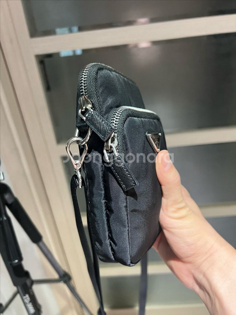 프라다 리나일론 스마트 폰 케이스 크로스 백 OS--3