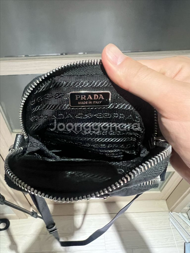 프라다 리나일론 스마트 폰 케이스 크로스 백 OS--4