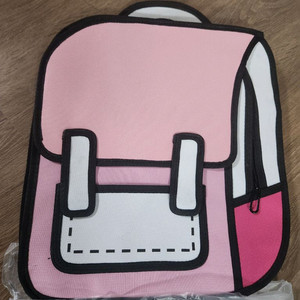 입체 2d 카툰 가방 어린이 대학생 만화 백팩