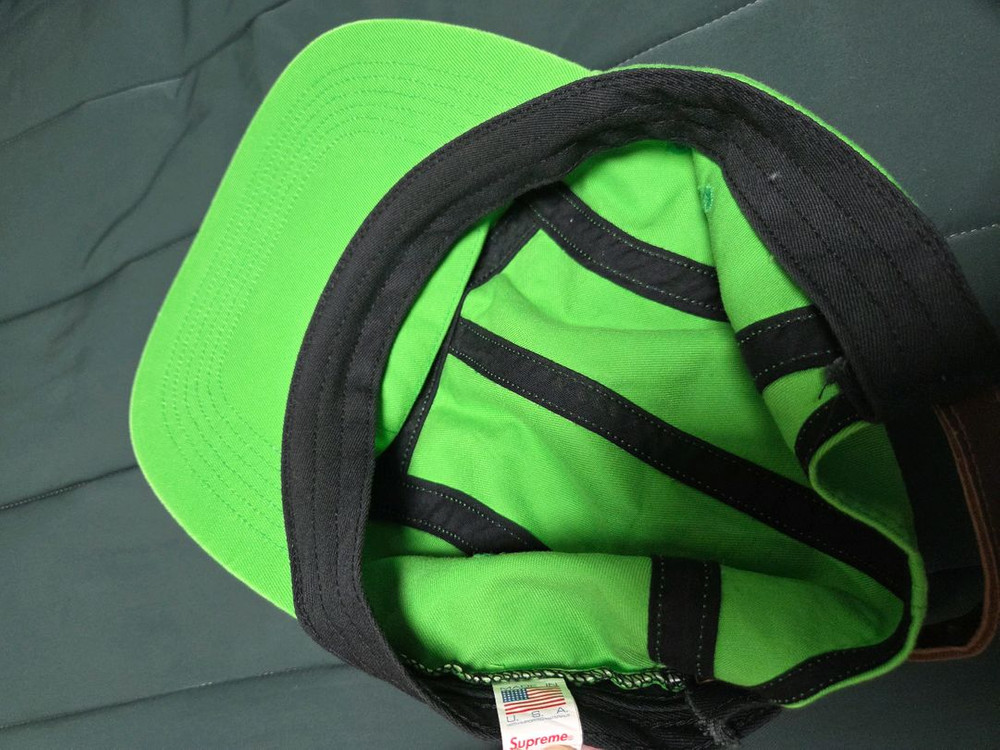 슈프림 워시드 치노 트윌 캠프캡 그린--4