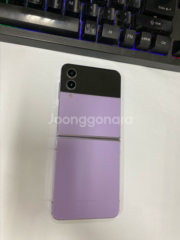 갤럭시Z플립4 퍼플 AA급 256G 무잔상--0