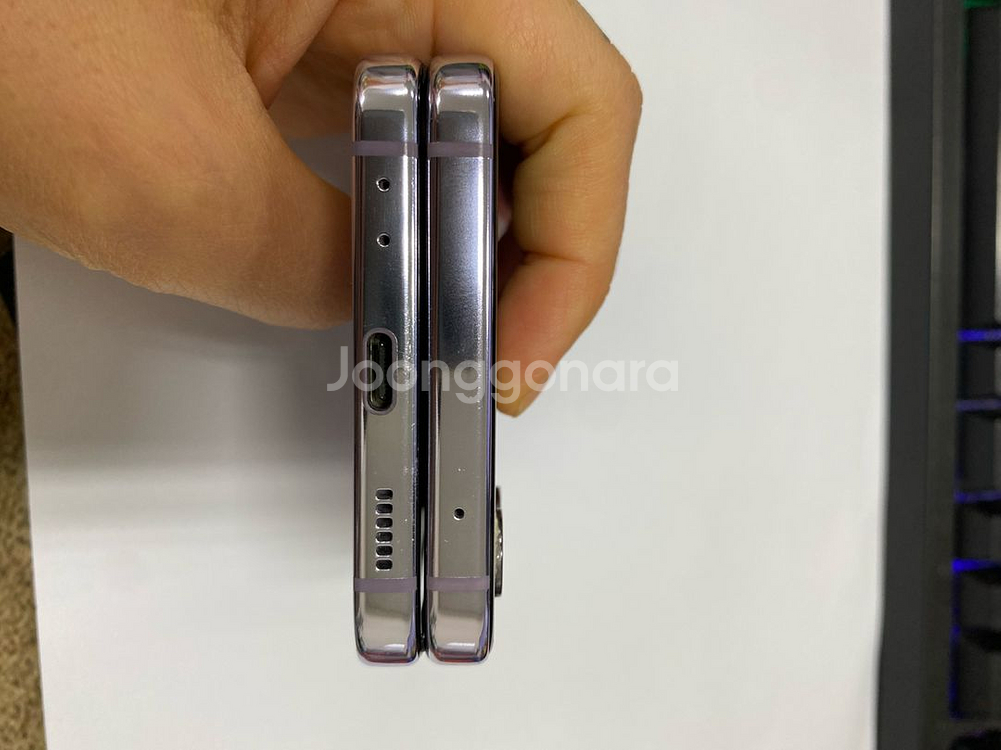 갤럭시Z플립4 퍼플 AA급 256G 무잔상--9