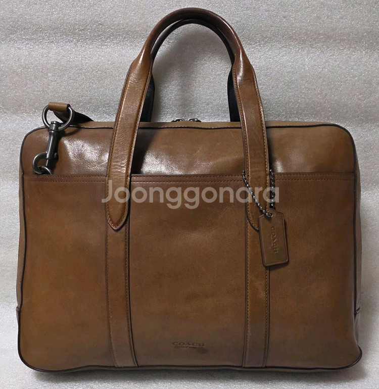 코치 COACH 레더 브리프 케이스 크로스 가죽서류가방--1