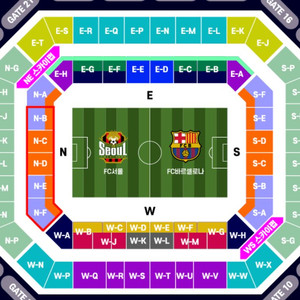 FC 바르셀로나 vs 대구 FC 3등석B 3연석