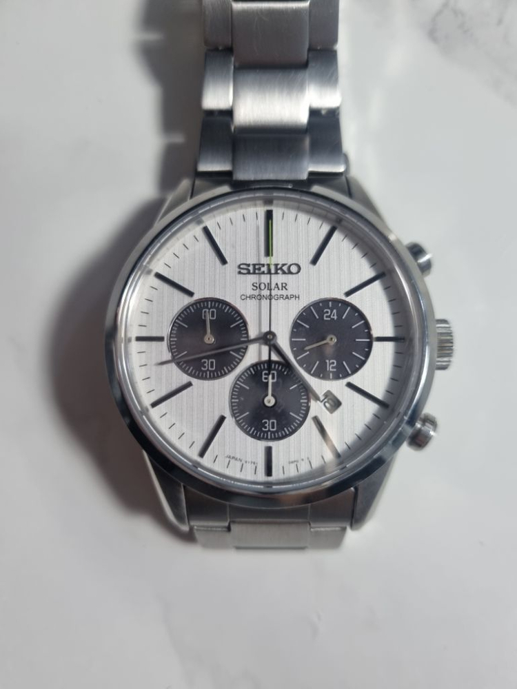 세이코 솔라 팬더 크로노그래프 이미지