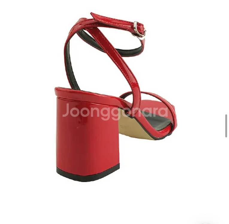 (새상품)에나멜통굽하이힐 250--2