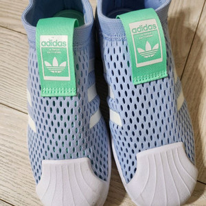 아디다스키즈 슈퍼스타 메쉬 슬립온 블루 210